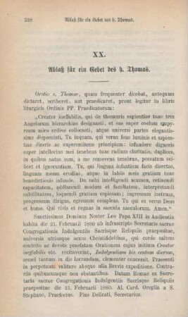 328-329 Ablaß für ein Gebet des heiligen Thomas