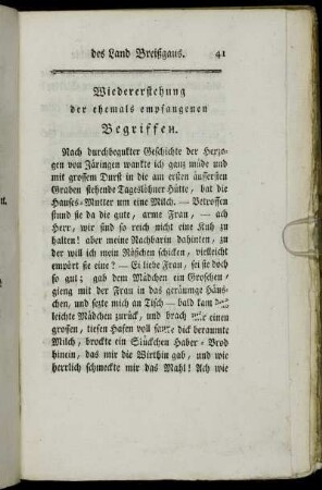 Wiedererstehung der ehemals empfangenen Begriffen.