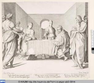 Salome bringt Herodes den Kopf Johannes des Täufers