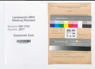 Entnazifizierung Erich Gutschmidt , geb. 24.06.1881 (Oberstleutnant)