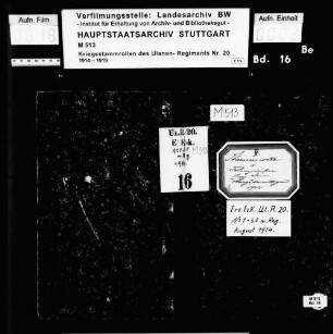 Kriegsstammrolle der Ersatz-Eskadron