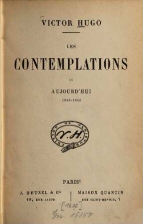 Oeuvres complètes de Victor Hugo. 1,9