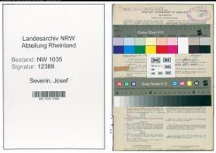 Entnazifizierung Josef Severin , geb. 26.01.1909 (Steiger)