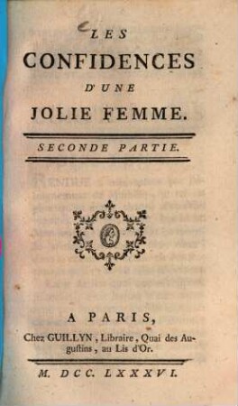 Les Confidences D'Une Jolie Femme, 2