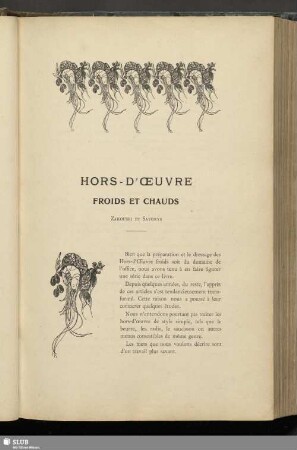 Hors - D´ Oeuvre Froids Et Chauds