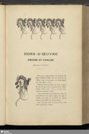 Hors - D´ Oeuvre Froids Et Chauds