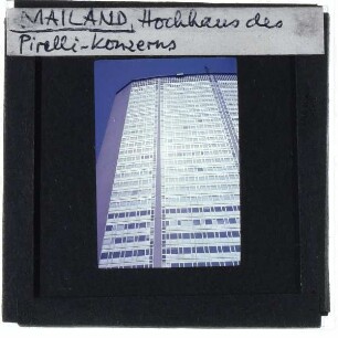 Mailand, Pirelli-Hochhaus : Fassade