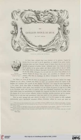 8: De quelques bijoux de deuil du XVIé siècle