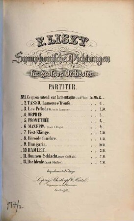 Symphonische Dichtungen für großes Orchester, 10. Hamlet