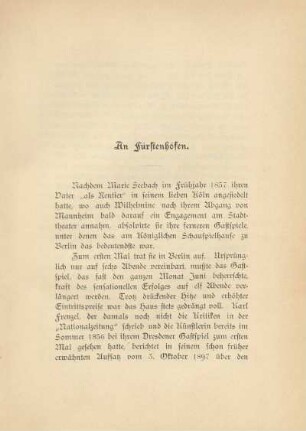 An Fürstenhöfen