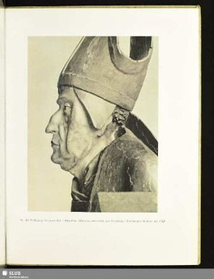 39. Hl. Wolfgang (Teilansicht) / Dresden, Altertumsmuseum, aus Freiberg / Freiberger Meister um 1520