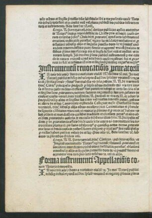 Forma instrumenti Appellationis coram Notario interposita.