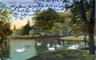 Leipzig. Johannapark-Teich