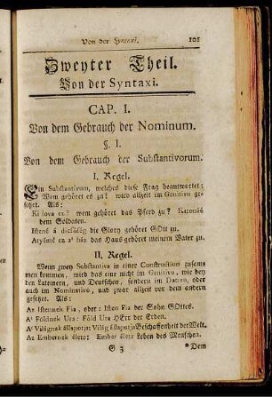 Zweyter Theil. Von der Syntaxi.