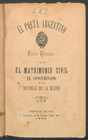 El matrimonio civil, el concubinato y la defensa de la mujer
