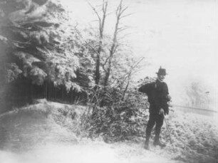 Osterzgebirge. Wanderer in der Nähe von Altenberg