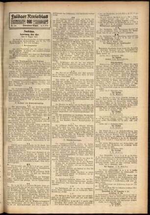 Zweite Ausgabe vom Samstag, den 16. September 1916.