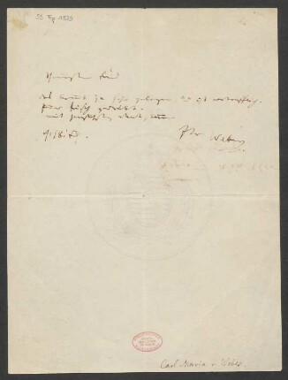 Brief an Theodor Hell : o.D. ["d: 18t. früh", o. J.]