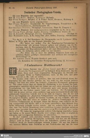 Unlauterer Wettbewerb