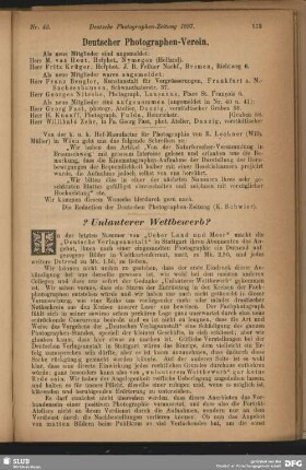 Unlauterer Wettbewerb