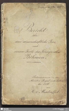 Bericht über eine wissenschaftliche Reise nach einem Theile des Königreiches Böhmen - 18.7267 2.
