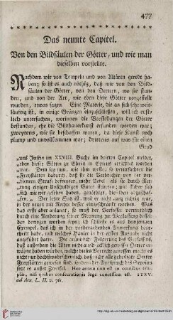 Das neunte Capitel