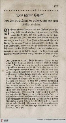 Das neunte Capitel