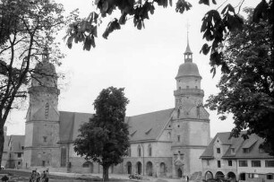 Freudenstadt: Stadtkirche, vom Marktplatz