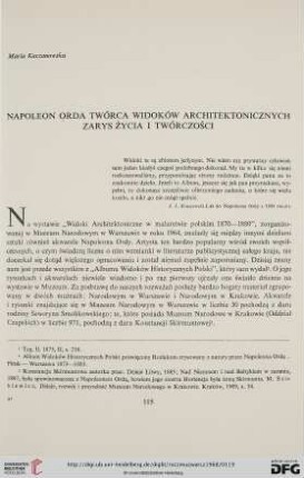 12: Napoleon Orda twórca widoków archtektonicznych : zarys życia i twórczości