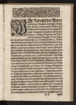 Wir Rudolph der Ander