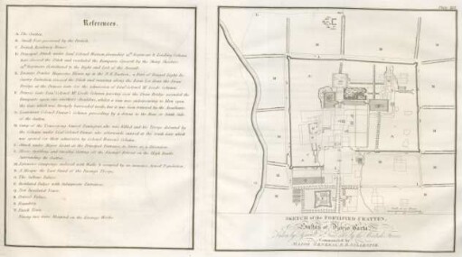 Plate XIX. Sketch of the fortified cratten, of the Sultan of Djoejo Carta