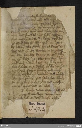 1r-11r: Ortolf von Baierland: Arzneibuch (Auszüge)