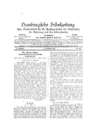 Vor vierzig Jahren : Schulmeisterbriefe eines holsteinischen Dorfschullehrers ; erster Brief