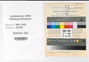 Entnazifizierung Otto Boehme , geb. 16.05.1886 (Werkmeister)