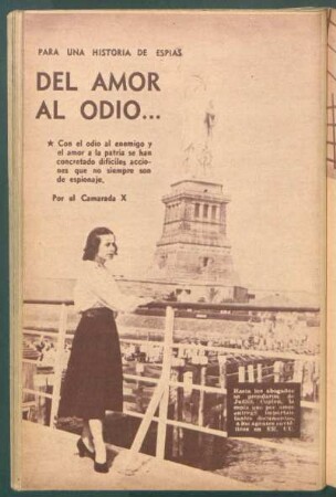 Del amor al odio ... : Para una historia de espías