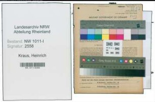 Entnazifizierung Heinrich Kraus , geb. 18.04.1893 (Architekt)