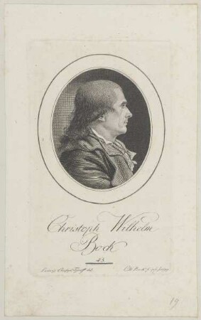 Bildnis des Christoph Wilhelm Bock