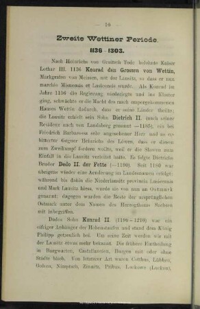 Zweite Wettiner Periode 1136 - 1303