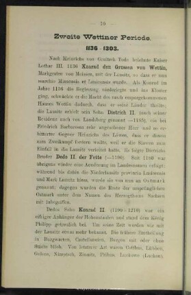 Zweite Wettiner Periode 1136 - 1303