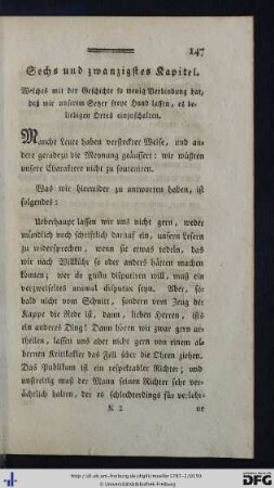 Sechs und zwanzigstes Kapitel.
