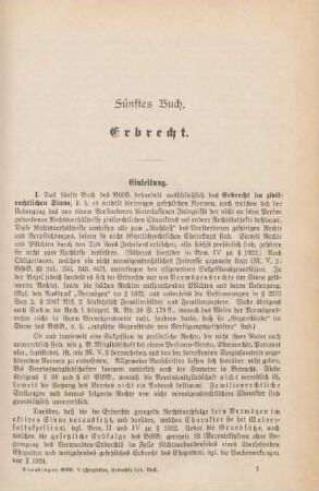 Fünftes Buch. Erbrecht