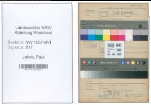 Entnazifizierung Paul Jakob , geb. 06.04.1894 (Dachdecker)