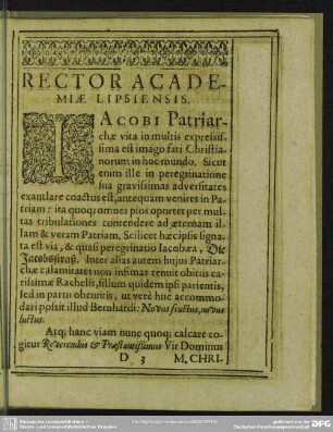 Rector Academiae Lipsiensis