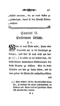 Capitel II. Entferntere Ursache