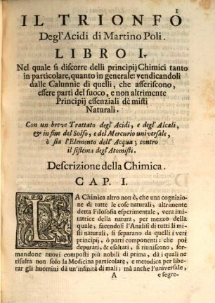 Il Trionfo degli Acidi
