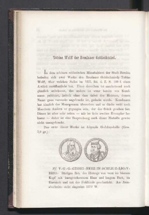 Tobias Wolff der Breslauer Goldschmied