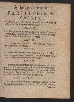 Syllabus capitum.