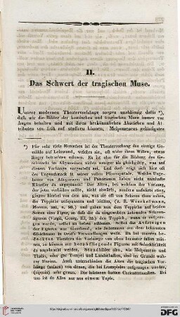 II: Das Schwert der tragischen Muse