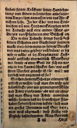 Gründlicher Underricht Von der wahren Andacht. Auß den Geistreichen Schrifften S. Francisci Salesii : In Reg. Sales. p. 3. c. 4.