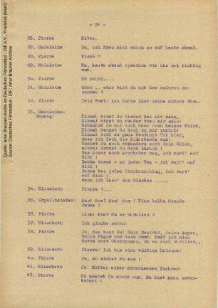 Dialogliste (Auszug)